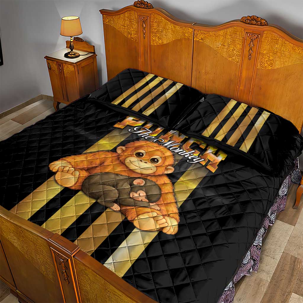 Punch The Monkey Quilt Bed Set Team Punch Monkey