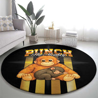 Punch The Monkey Round Carpet Team Punch Monkey