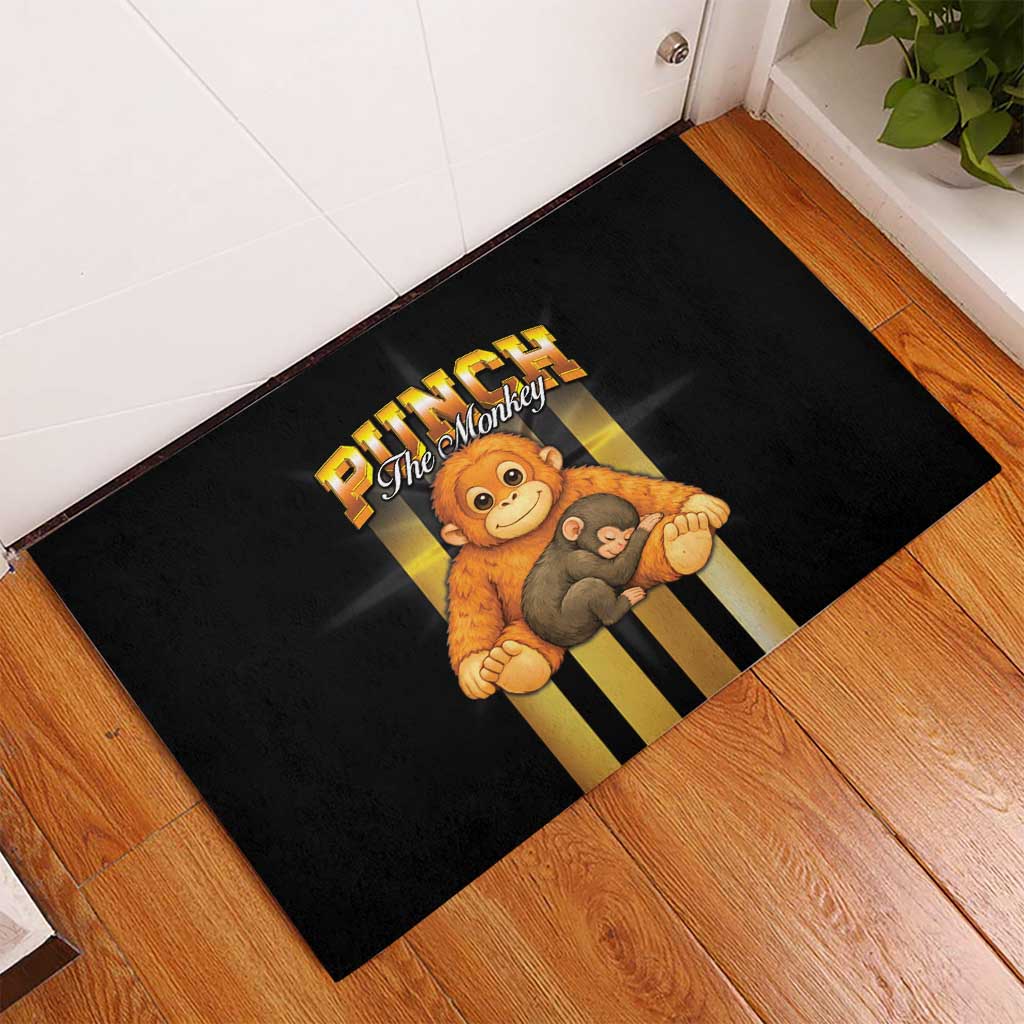 Punch The Monkey Rubber Doormat Team Punch Monkey