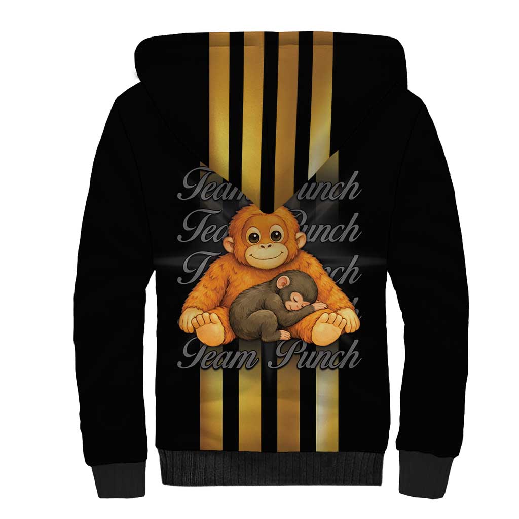 Punch The Monkey Sherpa Hoodie Team Punch Monkey