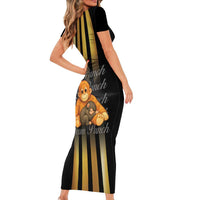 Punch The Monkey Short Sleeve Bodycon Dress Team Punch Monkey