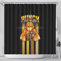 Punch The Monkey Shower Curtain Team Punch Monkey