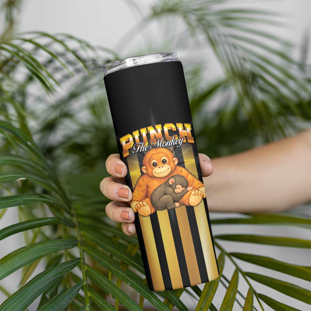 Punch The Monkey Skinny Tumbler Team Punch Monkey