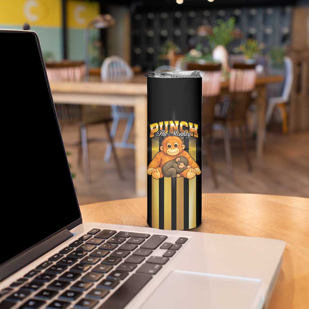 Punch The Monkey Skinny Tumbler Team Punch Monkey