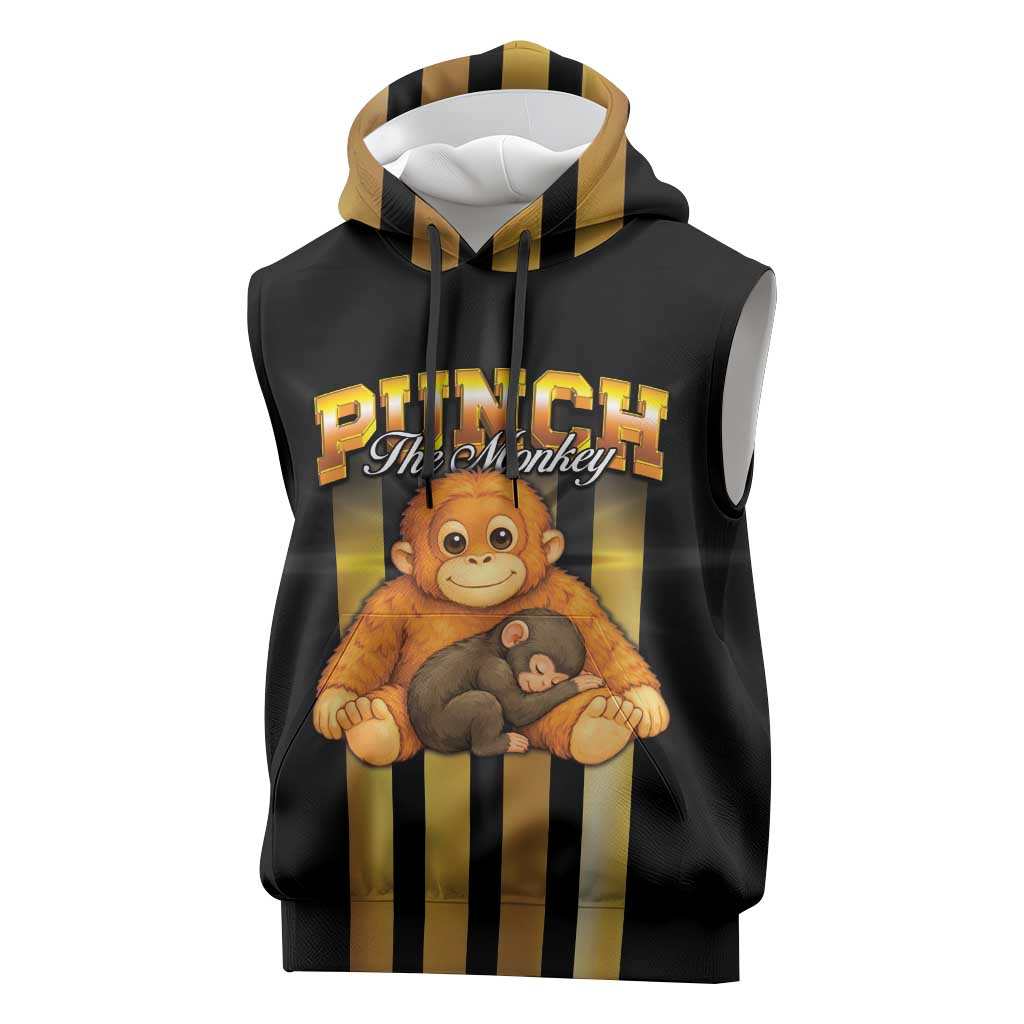 Punch The Monkey Sleeveless Hoodie Team Punch Monkey