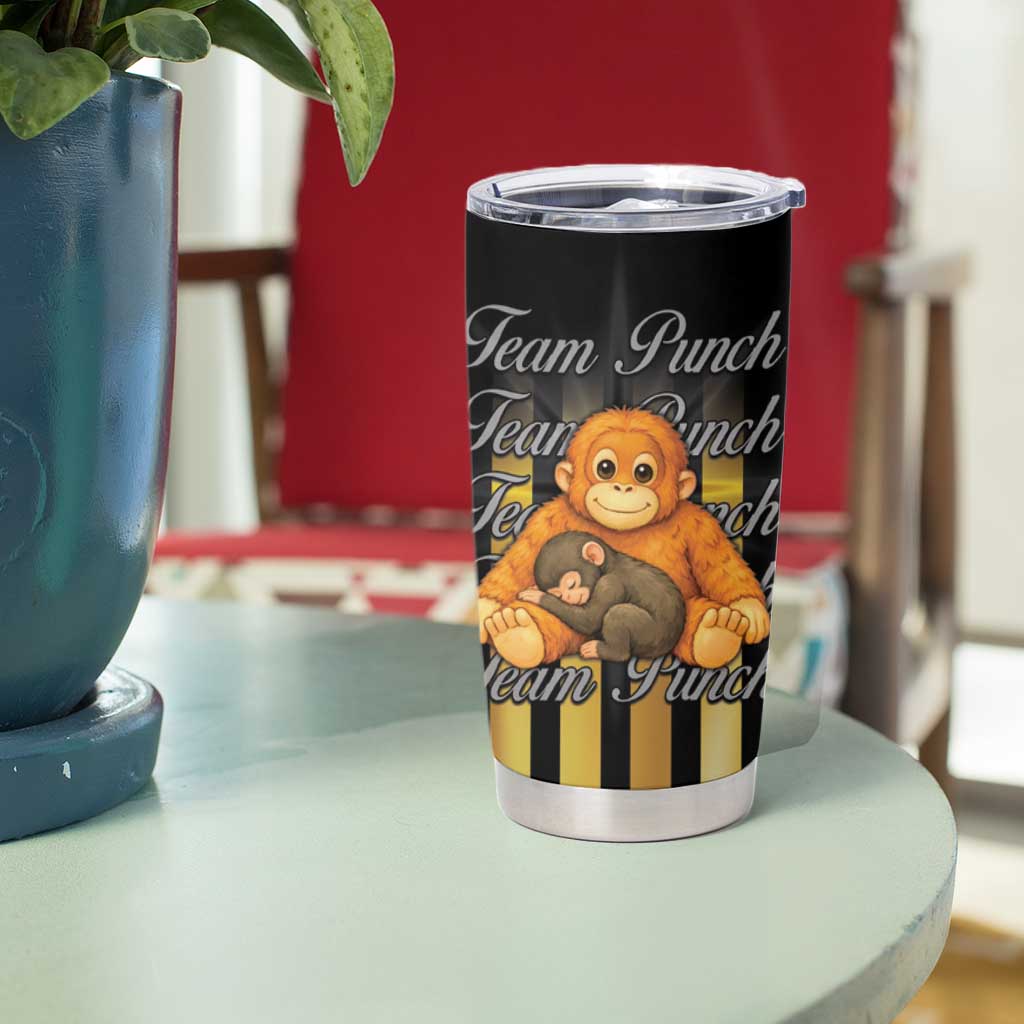 Punch The Monkey Tumbler Cup Team Punch Monkey