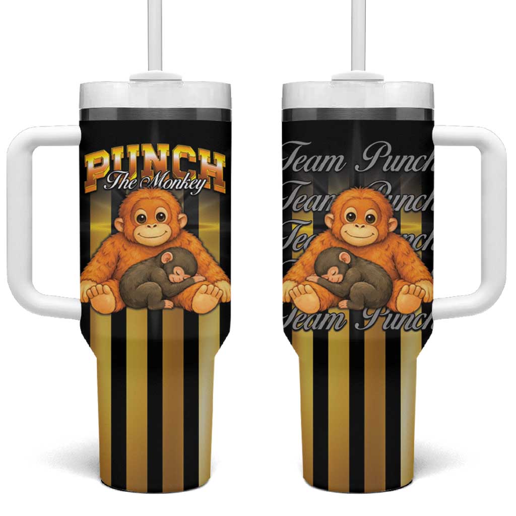 Punch The Monkey Tumbler With Handle Team Punch Monkey