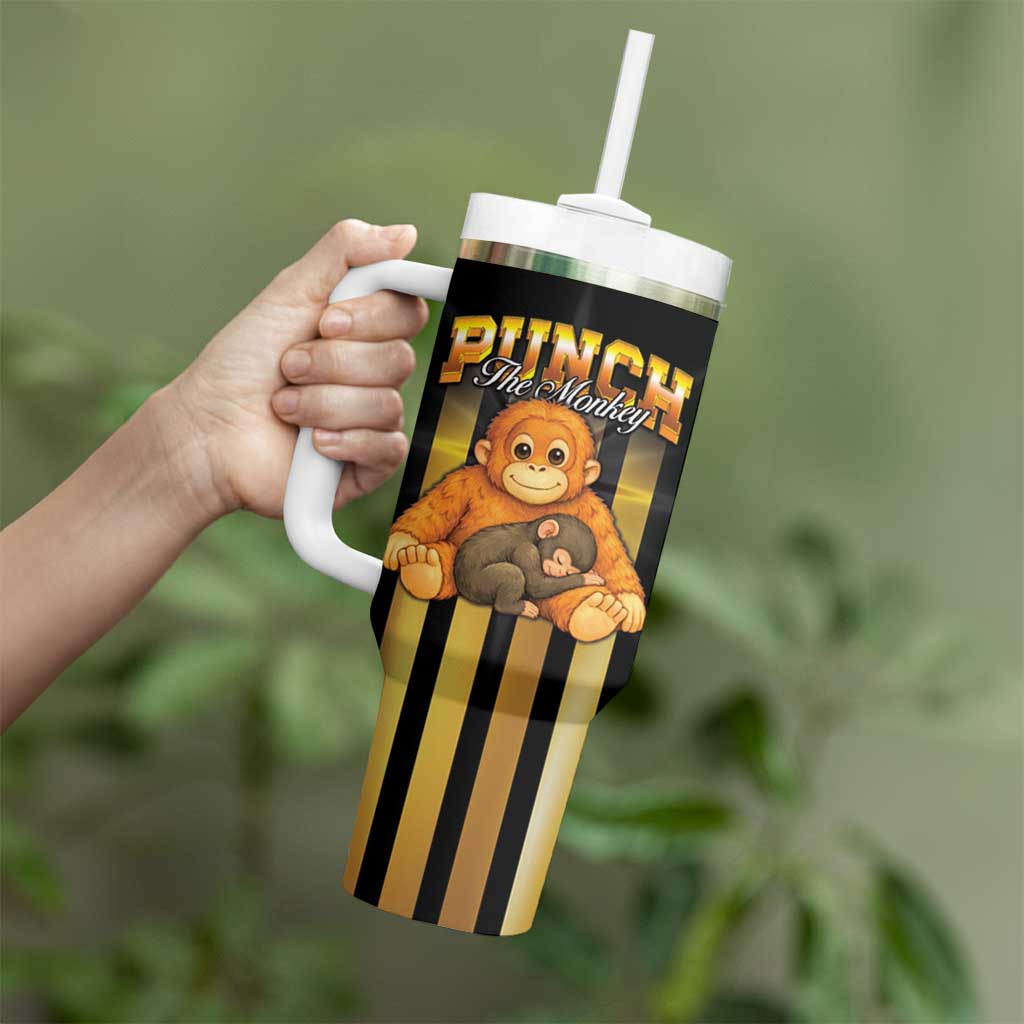 Punch The Monkey Tumbler With Handle Team Punch Monkey