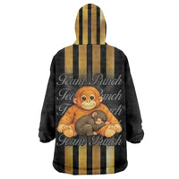 Punch The Monkey Wearable Blanket Hoodie Team Punch Monkey