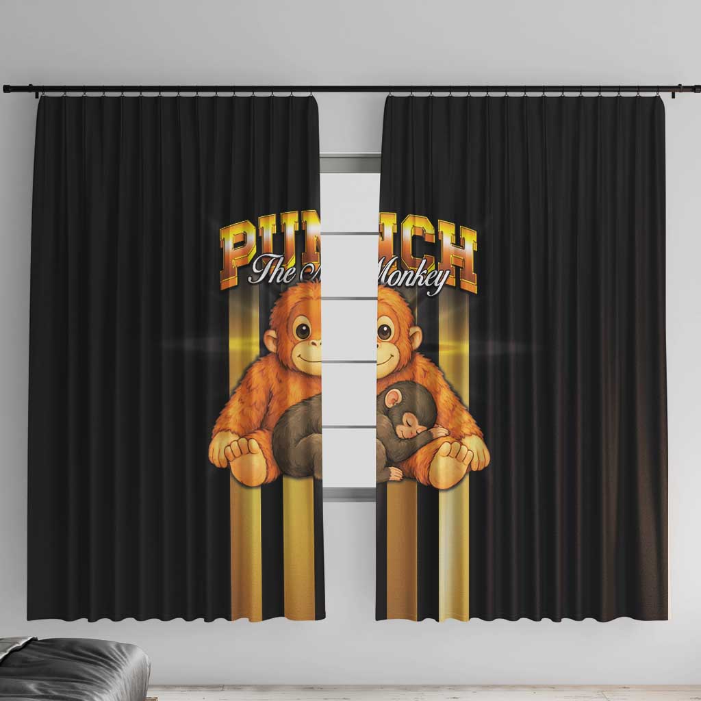 Punch The Monkey Window Curtain Team Punch Monkey