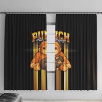 Punch The Monkey Window Curtain Team Punch Monkey