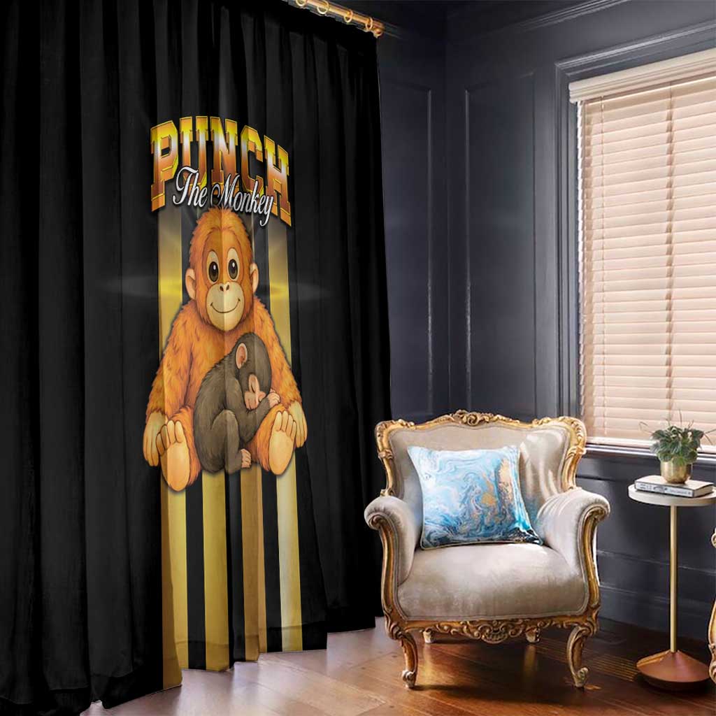 Punch The Monkey Window Curtain Team Punch Monkey