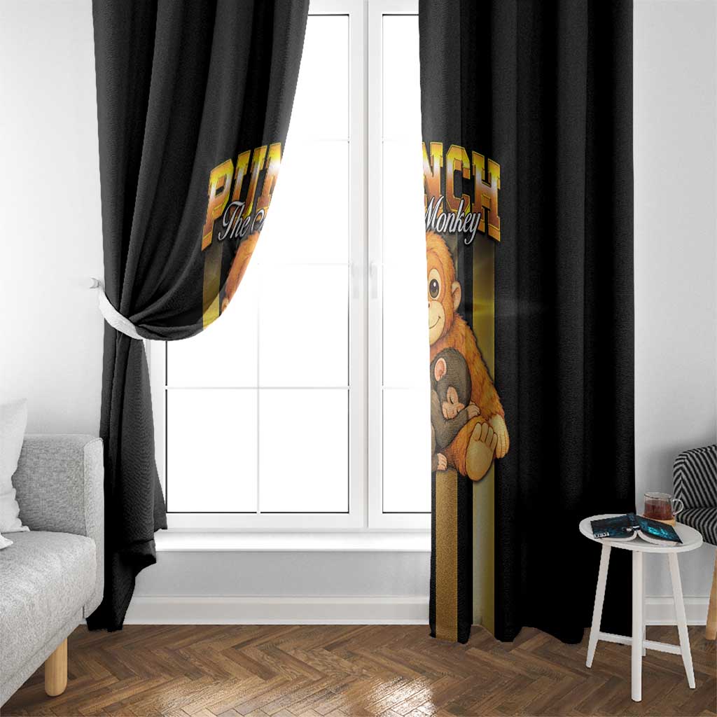 Punch The Monkey Window Curtain Team Punch Monkey