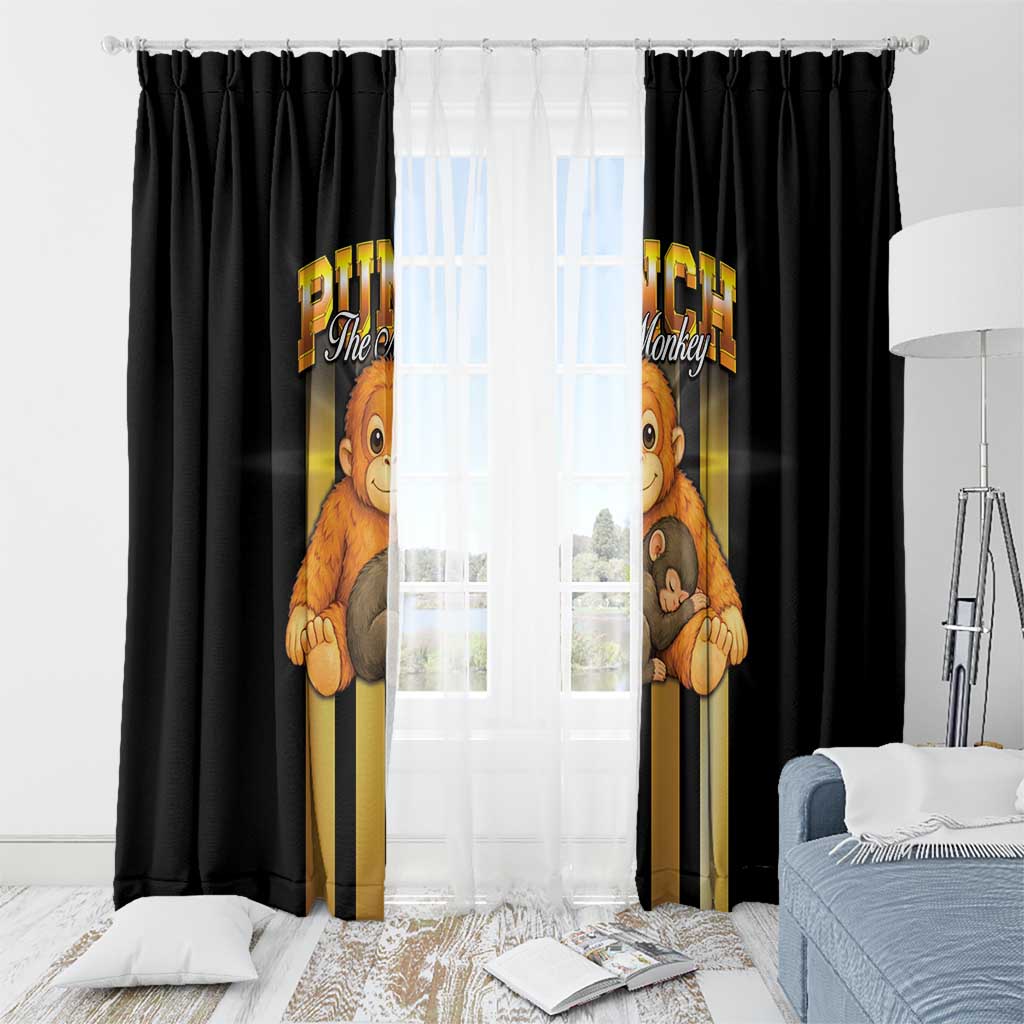 Punch The Monkey Window Curtain Team Punch Monkey