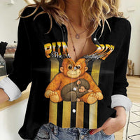 Punch The Monkey Women Casual Shirt Team Punch Monkey