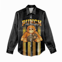 Punch The Monkey Women Casual Shirt Team Punch Monkey