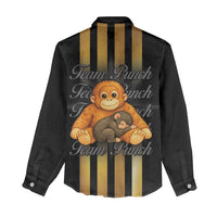 Punch The Monkey Women Casual Shirt Team Punch Monkey