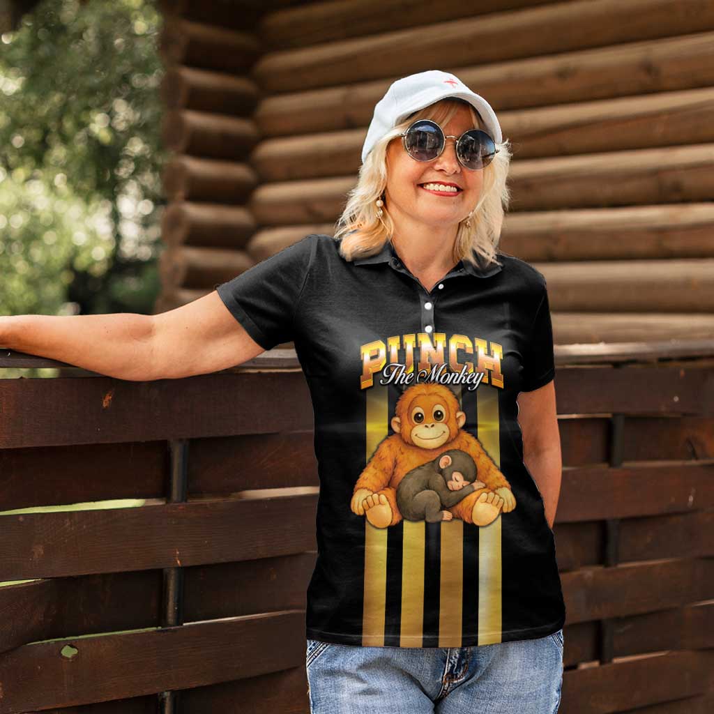 Punch The Monkey Women Polo Shirt Team Punch Monkey