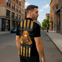 Punch The Monkey Zipper Polo Shirt Team Punch Monkey
