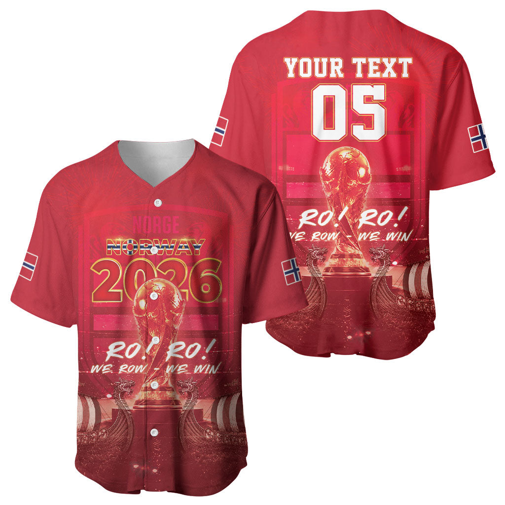Custom Norge Football 2026 Baseball Jersey Glorious Victory