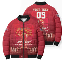 Custom Norge Football 2026 Bomber Puffer Jacket Glorious Victory