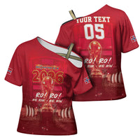 Custom Norge Football 2026 Cross Shoulder Shirt Glorious Victory