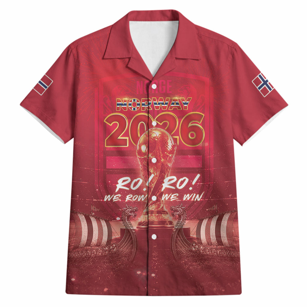 Custom Norge Football 2026 Hawaiian Shirt Glorious Victory
