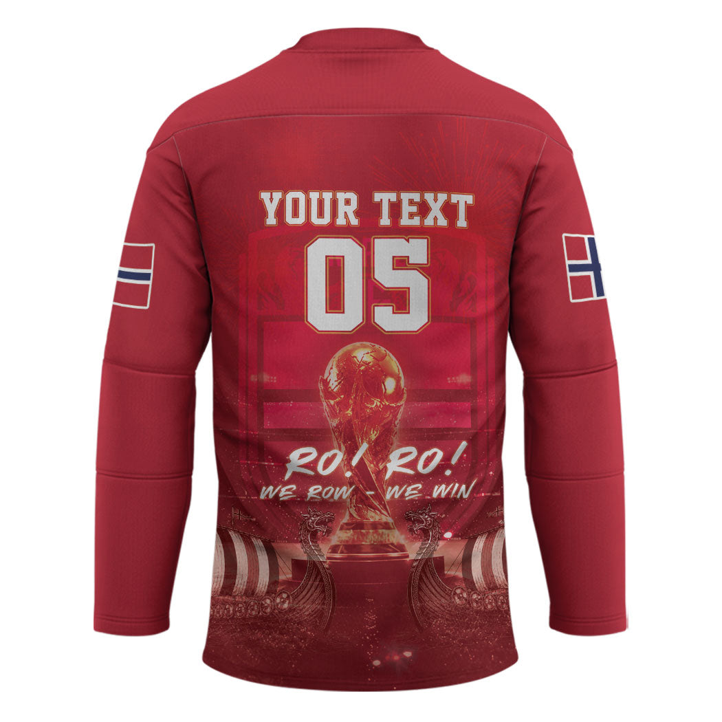 Custom Norge Football 2026 Hockey Jersey Glorious Victory