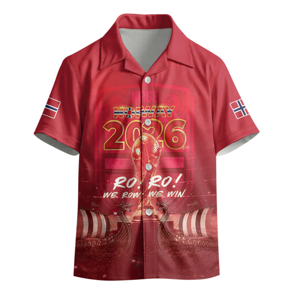 Custom Norge Football 2026 Kid Hawaiian Shirt Glorious Victory