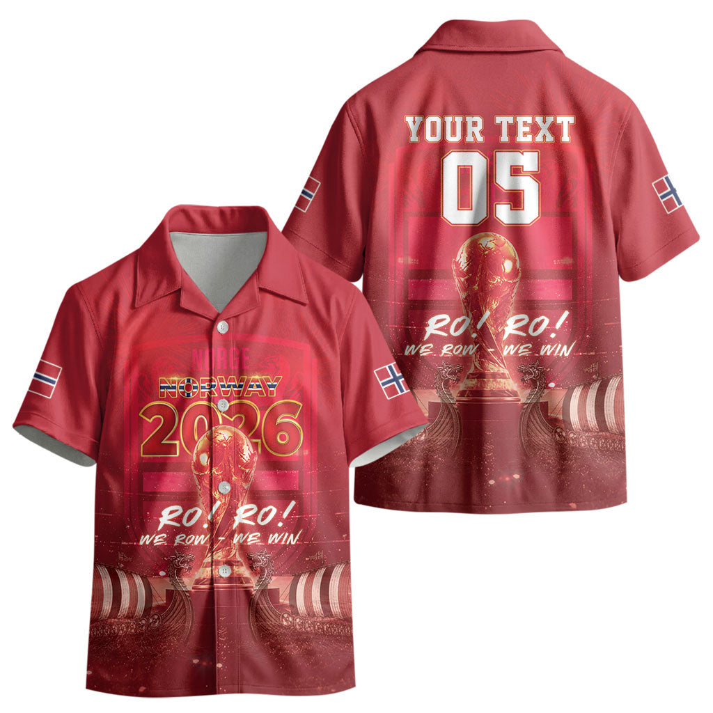 Custom Norge Football 2026 Kid Hawaiian Shirt Glorious Victory