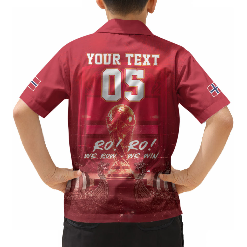 Custom Norge Football 2026 Kid Hawaiian Shirt Glorious Victory