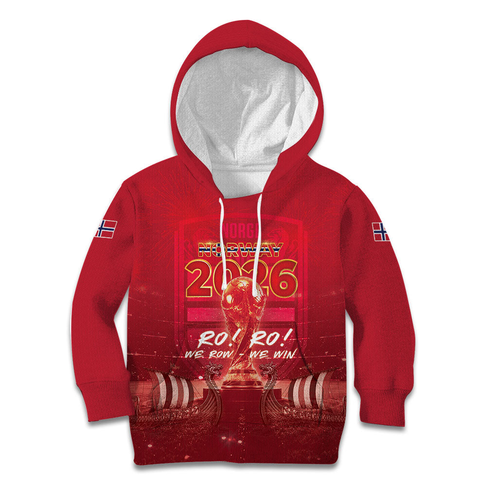 Custom Norge Football 2026 Kid Hoodie Glorious Victory
