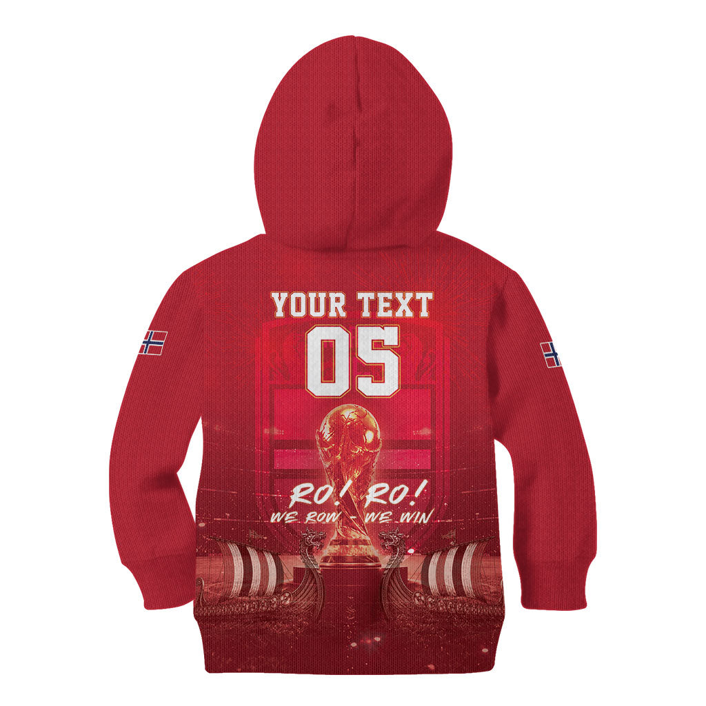 Custom Norge Football 2026 Kid Hoodie Glorious Victory