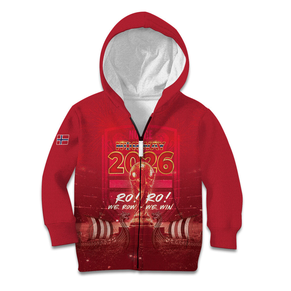 Custom Norge Football 2026 Kid Hoodie Glorious Victory