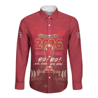 Custom Norge Football 2026 Long Sleeve Button Shirt Glorious Victory