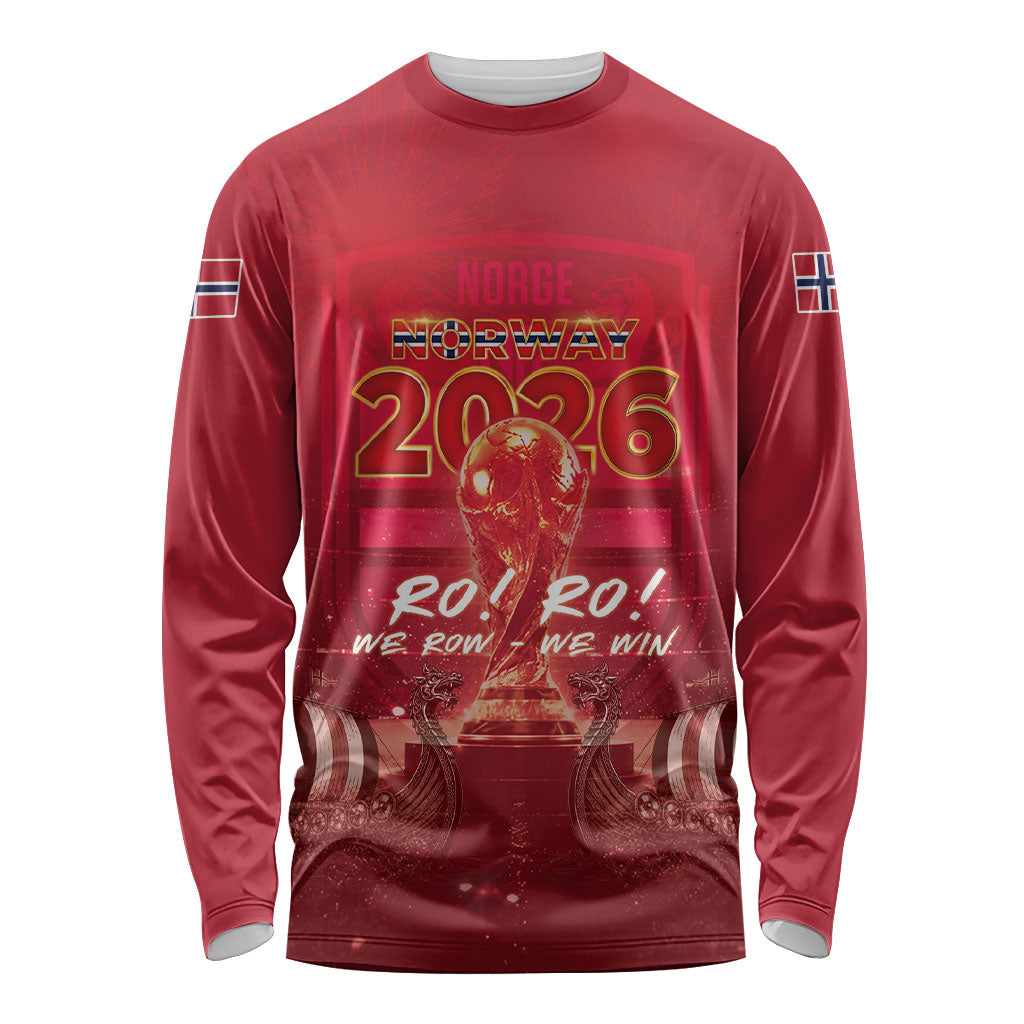 Custom Norge Football 2026 Long Sleeve Shirt Glorious Victory