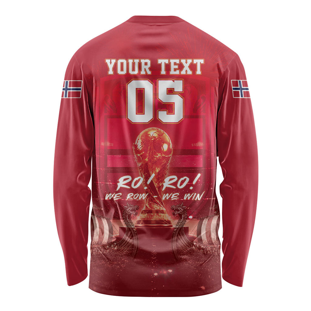 Custom Norge Football 2026 Long Sleeve Shirt Glorious Victory