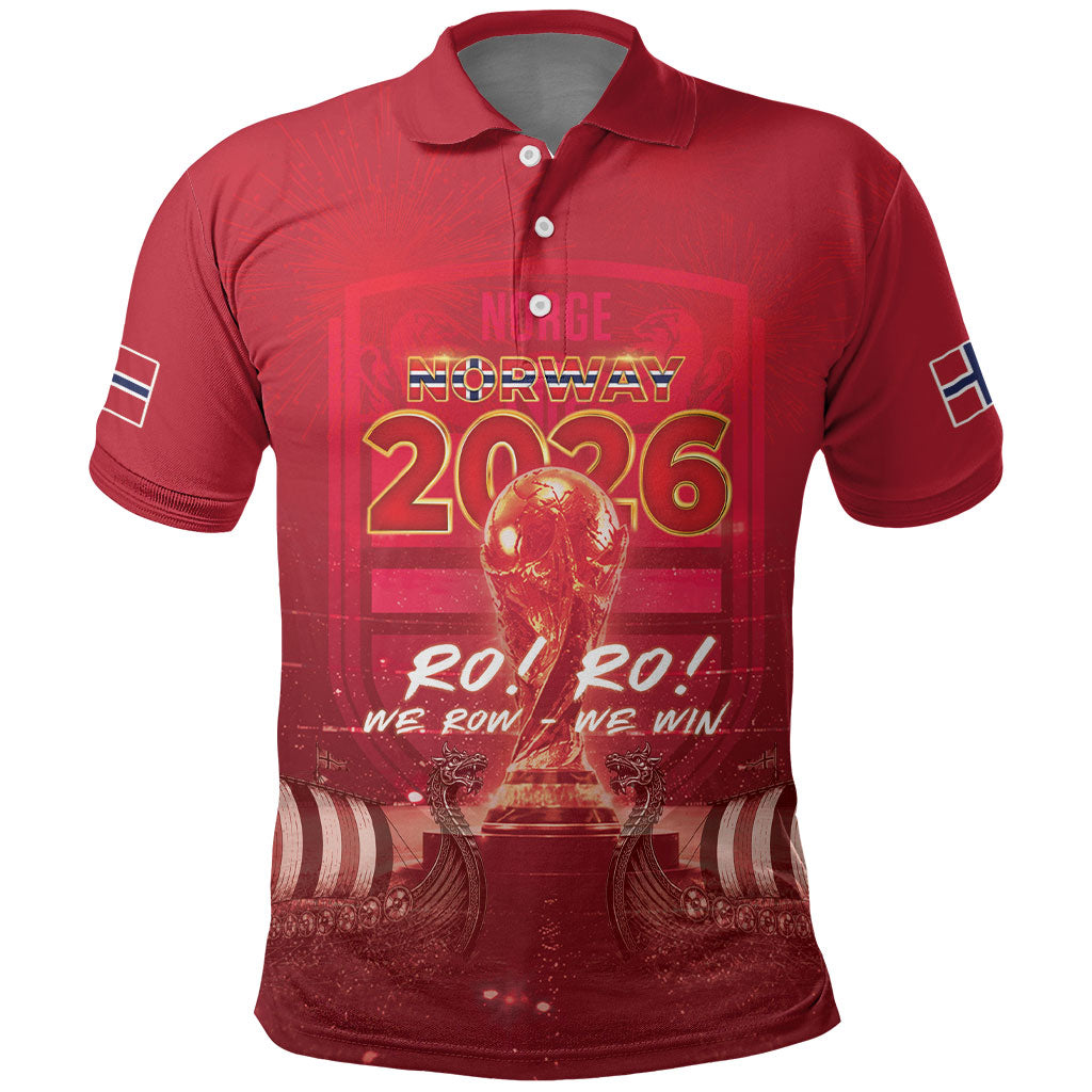 Custom Norge Football 2026 Polo Shirt Glorious Victory LT05