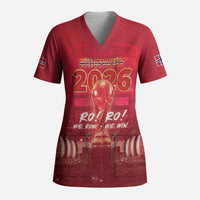 Custom Norge Football 2026 Scrub Top Glorious Victory