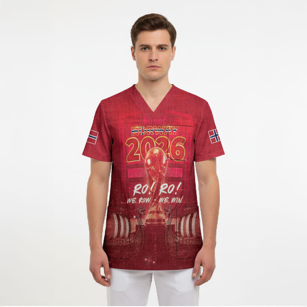 Custom Norge Football 2026 Scrub Top Glorious Victory