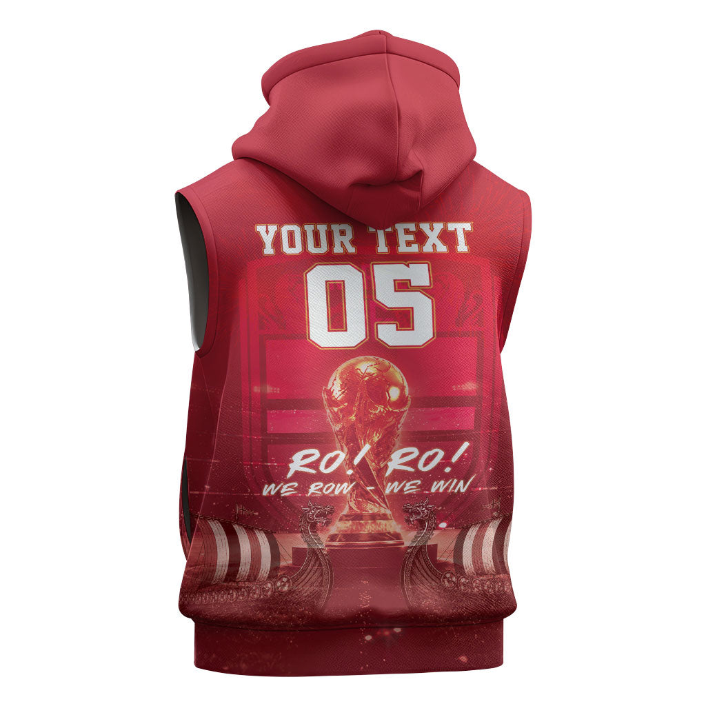 Custom Norge Football 2026 Sleeveless Hoodie Glorious Victory