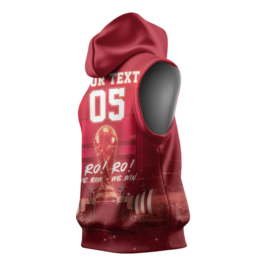 Custom Norge Football 2026 Sleeveless Hoodie Glorious Victory