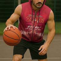 Custom Norge Football 2026 Sleeveless Zip Hoodie Glorious Victory