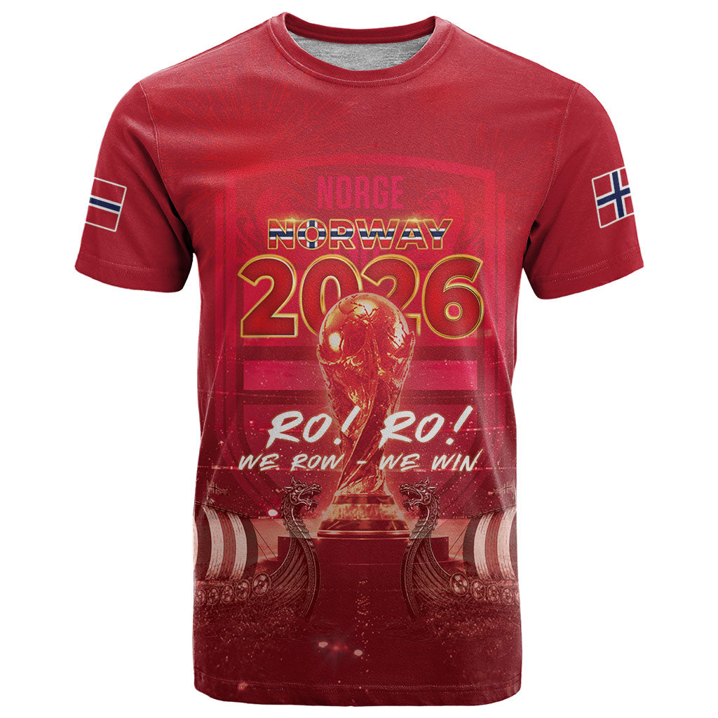 Custom Norge Football 2026 T Shirt Glorious Victory