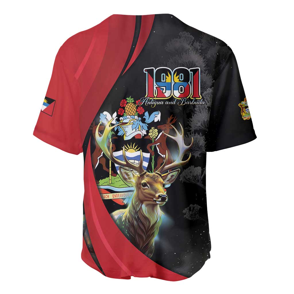 Antigua And Barbuda 1981 Baseball Jersey Happy Independence Day - Wonder Print Shop