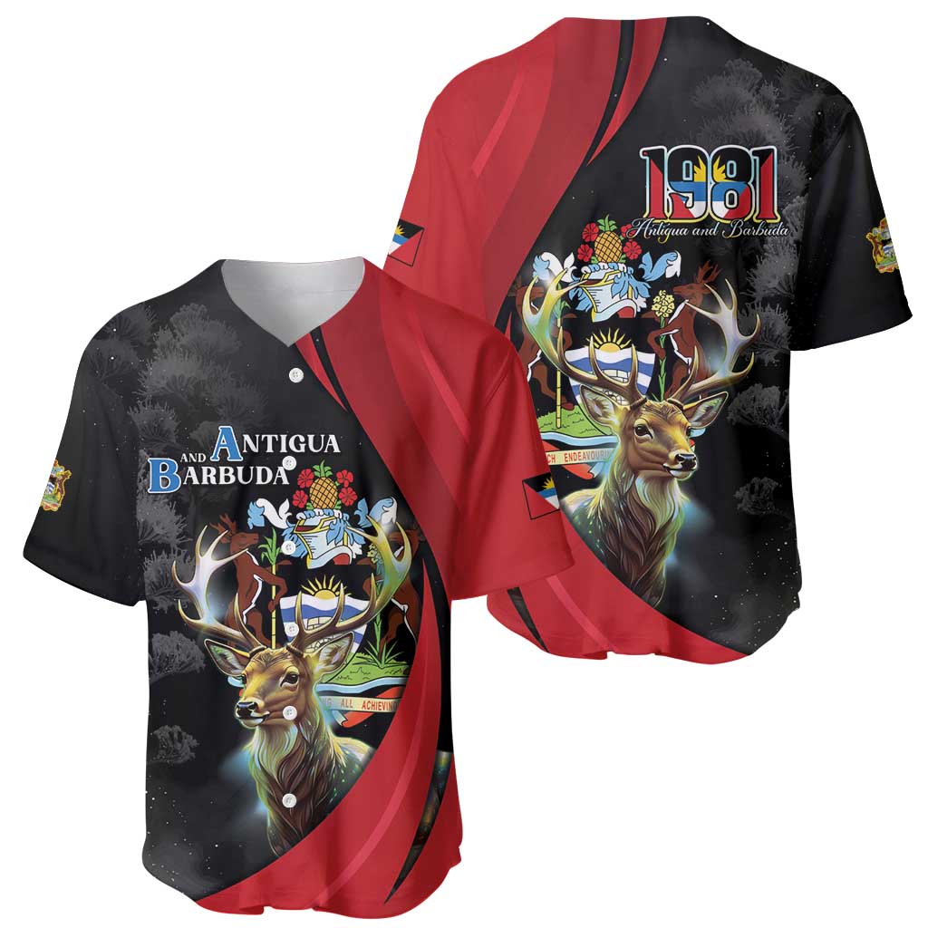 Antigua And Barbuda 1981 Baseball Jersey Happy Independence Day - Wonder Print Shop