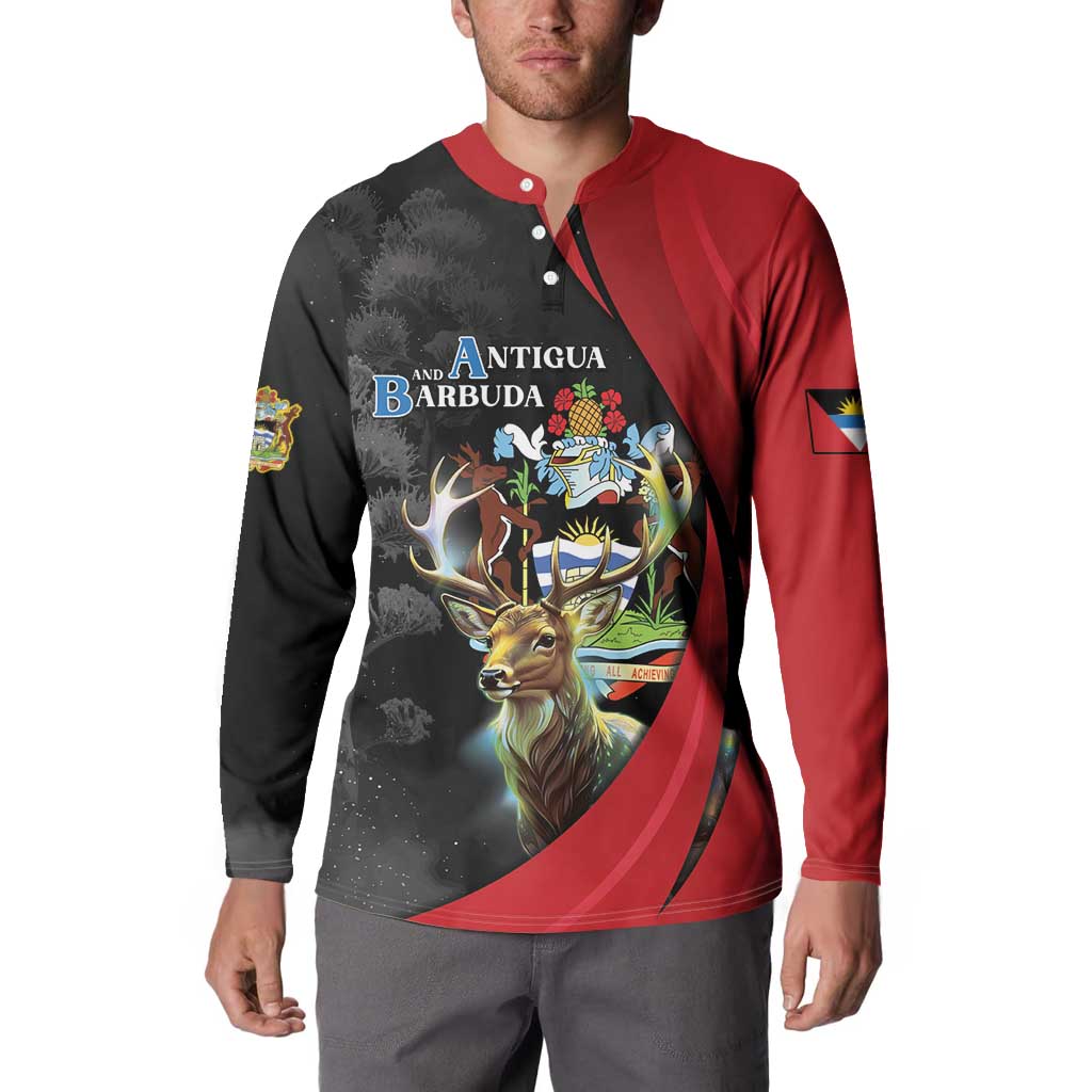 Antigua And Barbuda 1981 Button Sweatshirt Happy Independence Day - Wonder Print Shop