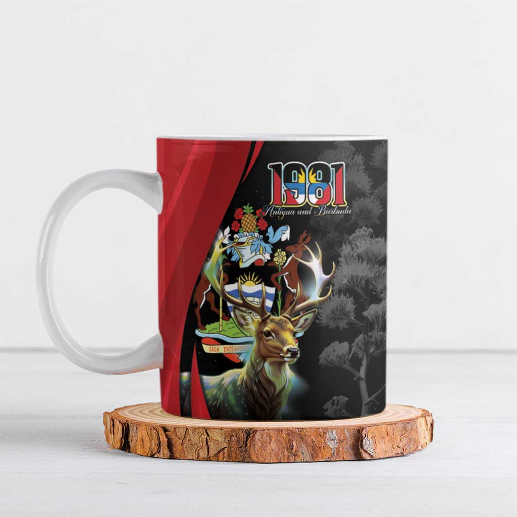 Antigua And Barbuda 1981 Ceramic Mug Happy Independence Day - Wonder Print Shop