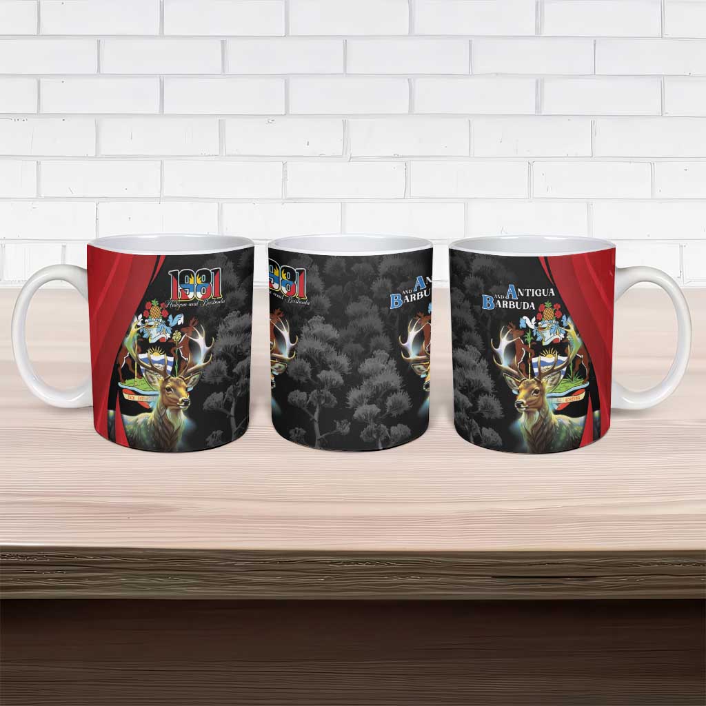 Antigua And Barbuda 1981 Ceramic Mug Happy Independence Day - Wonder Print Shop