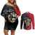 Antigua And Barbuda 1981 Couples Matching Off Shoulder Short Dress and Long Sleeve Button Shirt Happy Independence Day - Wonder Print Shop